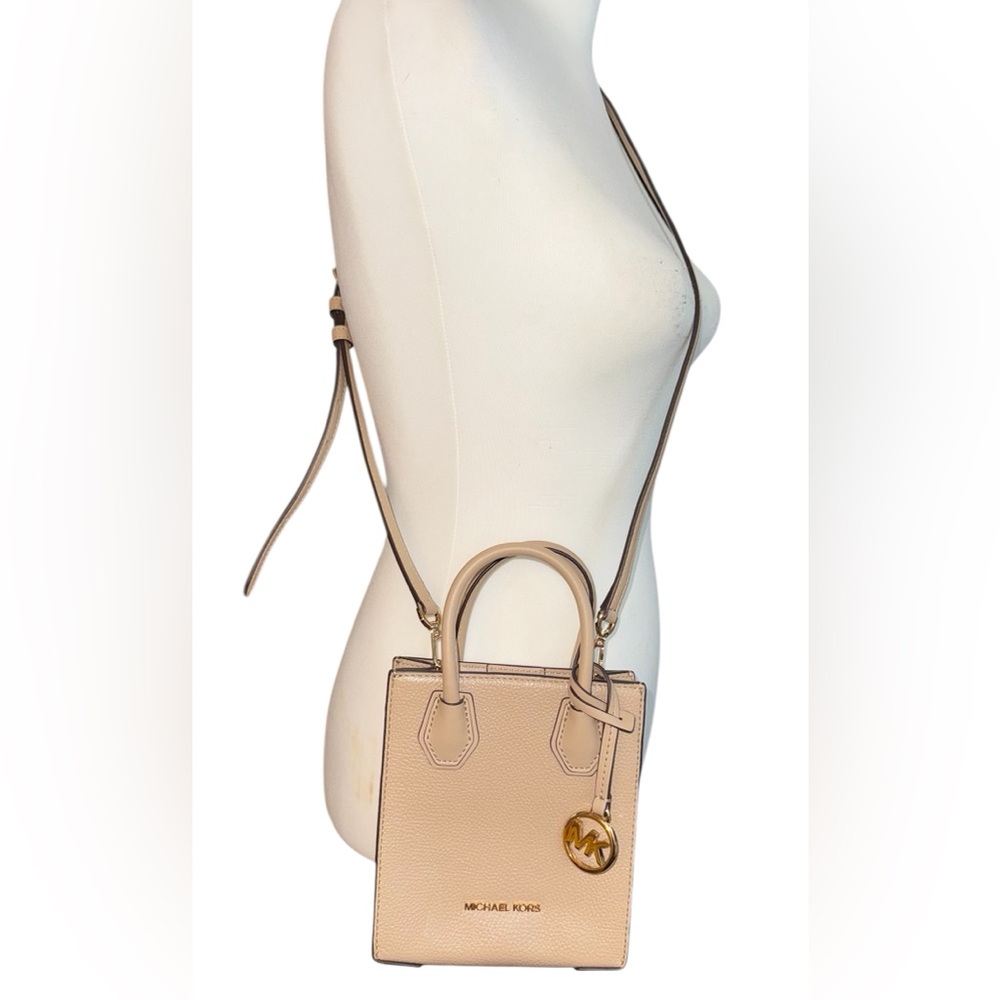 Michael Kors Mercer XS Extra Small North South Shopper Crossbody Leather